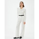 Koton Knitwear Sweater Wide Collar Snap Buttons Ribbed | shoptok.hr