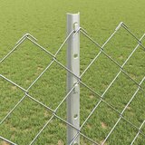  Ograda od lančanih veza s postom 10 x 1,2 m Srebrna Mreža | Eponuda.ba