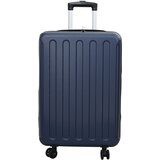 vidaXL Sklopivi kofer Tvrde školjke 24'' Tamnoplavi 43x27x66 cm ABS | shoptok.hr