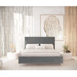 Maison de Rêve Sivi tapecirani bračni krevet s prostorom za odlaganje s podnicom 180x200 cm Etero – | shoptok.hr