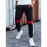 DStreet Spodnie męskie dresowe ze ściągaczem czarne | Shoptok.si