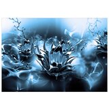  Samoljepljiva foto tapeta - Oily Flower (Blue) 392x280 | shoptok.hr