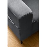 Miuform Temno siv fotelj iz rebrastega žameta Lofty Lilly – | Shoptok.si
