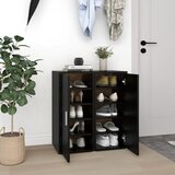 vidaXL Omarica za čevlje 2 kosa črna 32x35x70 cm iverna plošča Cene
