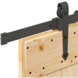 vidaXL Klizna vrata s priborom za montažu 95 x 210 cm masivna borovina | shoptok.hr