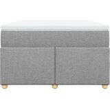  Krevet s oprugama i madrac svjetlosivi 120 x 200cm od tkanine | shoptok.hr