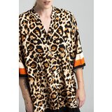 Estee Brown Beige loose leopard print dress | shoptok.hr