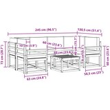  Set vanjskih sofa 7 kom. Prirodna i bež | shoptok.hr