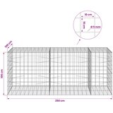  Gabion s žicom debljine 5 mm i mrežom 10x10 cm 250x100x100 cm | shoptok.hr
