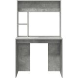 vidaXL Stol s policom Beton siva 91 x 50 x 149 cm Konstruirano drvo | shoptok.hr