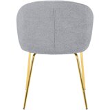 Mömax stol, les, kovina, tekstil siva | Shoptok.si