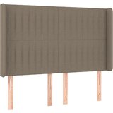 Maison Chic posteljno vzglavje - vzglavna omarica - nočna omarica z ušesi taupe 147x16x118/128 cm blago, (21711081) | Shoptok.si