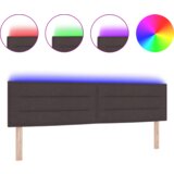  LED vzglavnik temno rjave barve 90 cm tkanina, (22116182) | Shoptok.si