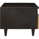  Kava Stol Crna i zlatna 40 x 33 x 46 cm Konstruirano drvo | Eponuda.ba