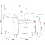 SOFA Crna 94 x 85 x 93 cm Baršun | shoptok.hr