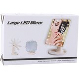  Cosmetic Mirror 16 LED Diodes With Stand Adjustable Pink | Shoptok.si