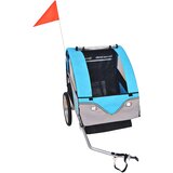 Prikolica za bicikl sivo-plava 30 kg | shoptok.hr