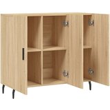 vidaXL Komoda sonoma hrast 90x34x80 cm konstruiran les | Shoptok.si