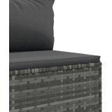  4-dijelni set vrtnih sofa od poliratana s jastucima sivi | shoptok.hr