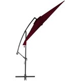  Nihajni senčnik z aluminijastim drogom bordo rdeč 300 cm, (20692909) | Shoptok.si
