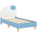  Okvir kreveta za malu djecu s naslonom Plava 70 x 140 cm PU | shoptok.hr