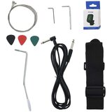 vidaXL Električna kitara za začetnike s torbo rjava in črna 4/4 39" | Shoptok.si