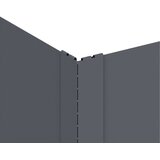 Ograda oko Travnjaka 4 kom. 100 x 100 x 35 cm Čelik Antracit | shoptok.hr