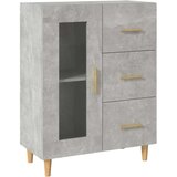  Komoda siva boja betona 69 5x34x90 cm od konstruiranog drva | shoptok.hr