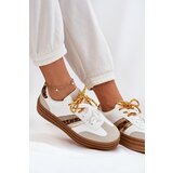 Boto Womens Platform Sneakers With Double Lacing Leopard Print White Niteria | Shoptok.si