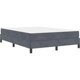  Boxspring krevet s madracem Tamno siva 160 x 200 cm Baršun | shoptok.hr