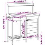  Miza za sajenje z omarico 110,5x45x124,5 trden les jelke | Shoptok.si