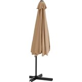  Vrtni suncobran s čeličnim stupom 300 cm smeđesivi | shoptok.hr