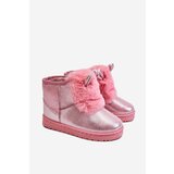 Kesi Children's Snow Boots Insulated With Fur With Little Ears Pink Betty Cene