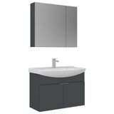 Hanah home Kupatilski ormarić sa umivaonikom i ogledalom (2 komada) Purus 80 343 | Eponuda.com