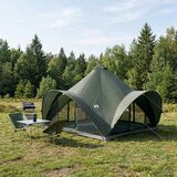 Tipi šator s krovom Vojska zelena 6 osoba Poliester i čelik Cene
