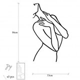 Wallity metalni ukras za zid woman lines | Eponuda.com