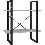 Ormarić za knjige s 5 razina boja betona 60x30x175 cm drveni | Eponuda.com