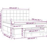  Box spring postelja z vzmetnico taupe 160x200 cm blago, (20895123) | Shoptok.si