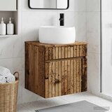  Umivaonik s policom za zid Staro drvo 49 x 44,5 x 66 cm | shoptok.hr