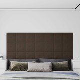  Zidna uzglavlja 12 pcs Smeđa 30 x 30 cm Lažna koža | Eponuda.com