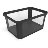 Črna plastična škatla za shranjevanje 55,5x39x26,5 cm Albris –