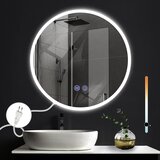 Nettlife Ogledalo z osvetlitvijo LED, stensko ogledalo IP44, okroglo 60 cm, z zaslonom na dotik in možnostjo zatemnitve., (22149678) Cene
