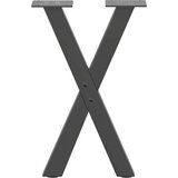 vidaXL noge kavne mizice v obliki črke x 2 kosa antracit 28x(42-43) cm | Shoptok.si