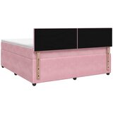  Boxspring krevet s madracem Ružičasta 160 x 200 cm Baršun | shoptok.hr