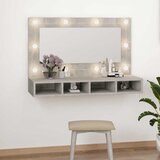  Kupaonski ormarić s LED ogledalom boja betona 90 x 31,5 x 62 cm | Eponuda.ba