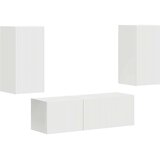  Set zidnog ormarića za TV Zidne 4 pcs Bijelo Konstruirano drvo | Eponuda.com
