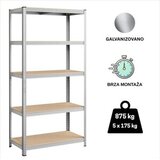  EPRO metalna montažna polica standard 180x90x35, metal-drvo, 875kg (5x175kg) Cene