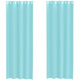 Voile zavjese s ušicama 2 kom tirkizne | shoptok.hr