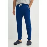 Tommy Hilfiger Bombažne pižama hlače mornarsko modra barva
