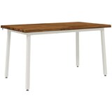  140 x 80 x 75 cm Čvrsto drvo akacije Prirodna i bijela | shoptok.hr